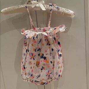 Floral Print Girl’s Romper